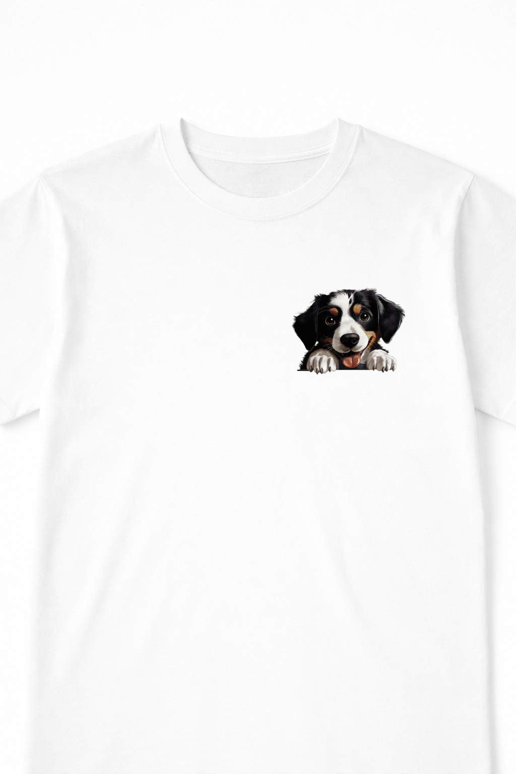 T-shirt chien personnalisé avec prénom – 9 chiens au choix | Cadeau original amoureux des chiens