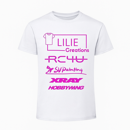 T-shirt personnalisé RC – Ajoutez jusqu’à 5 logos de sponsors