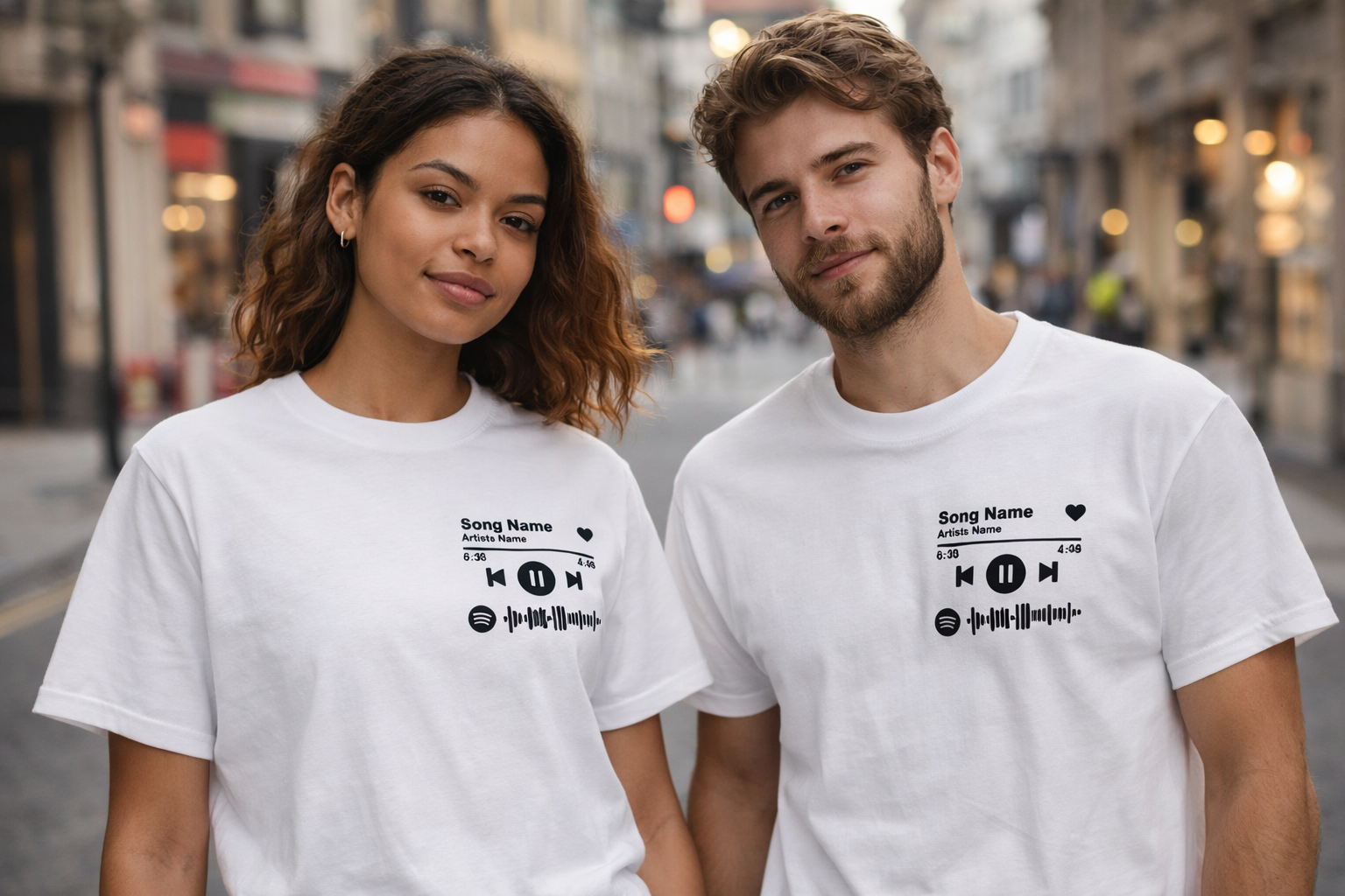 ✨ T-shirt Personnalisable avec Ta Chanson Préférée ✨